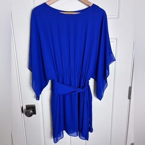 BCBG Elegant Blue Kaftan Dress